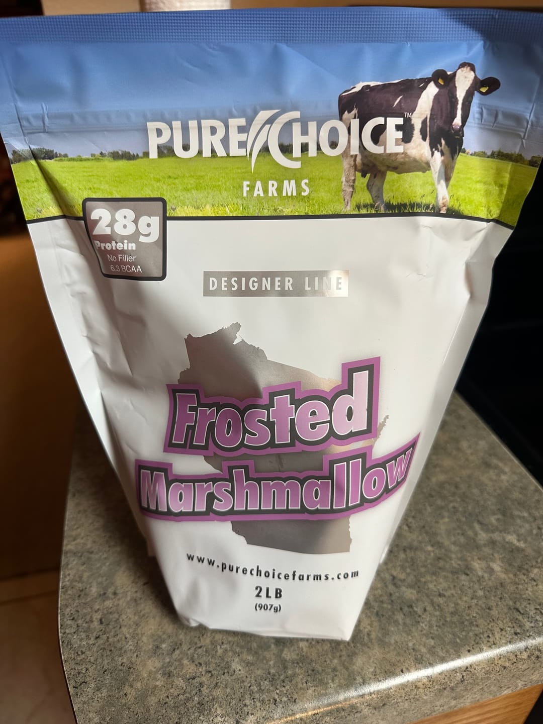 Customer photo review of Whey Protein Isolate Frosted Marshmallow