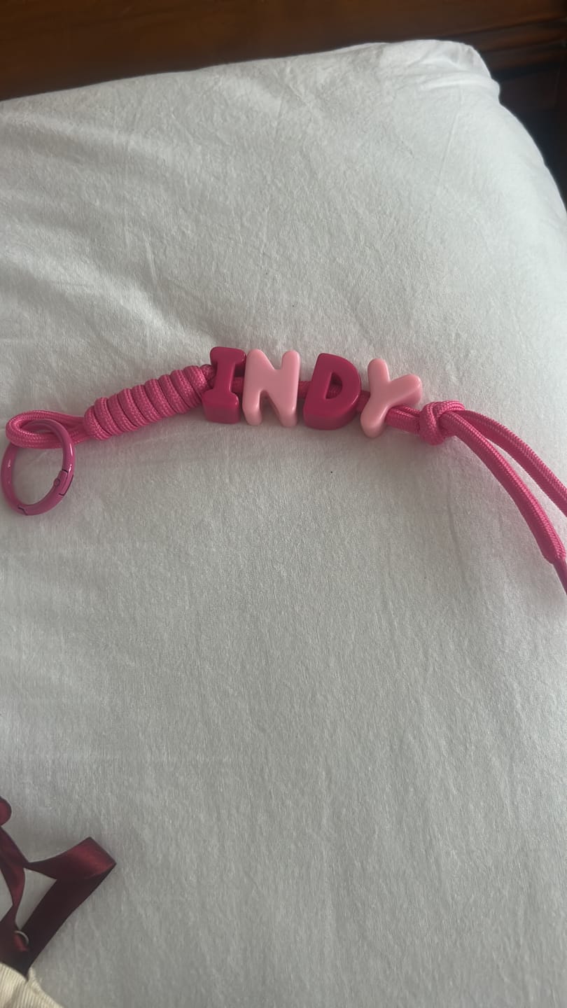 Customer photo review of The Name Bag Charm