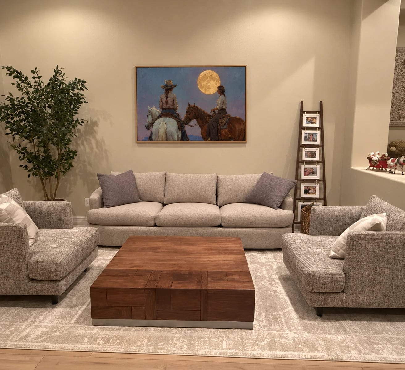 Customer photo review of Western Landscapes Art｜Under the Western Moon