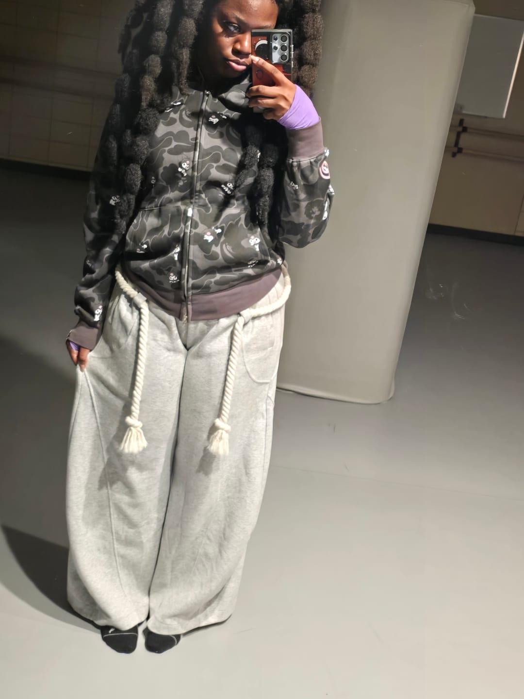 Customer photo review of Aelfric Eden Super Baggy Barrel Sweatpants