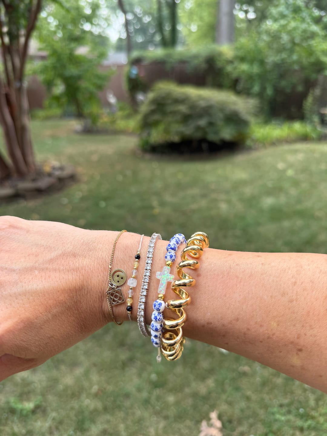 Customer photo review of ONION RING BRACELETS