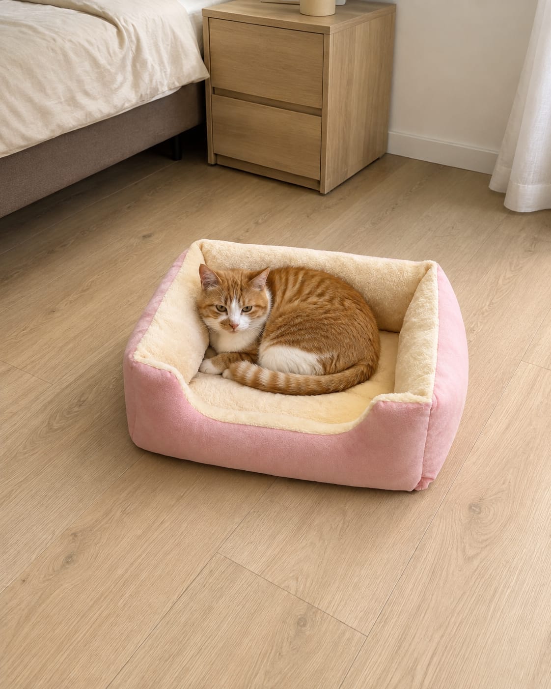 Customer photo review of Cozy Haven Pet House & Bed