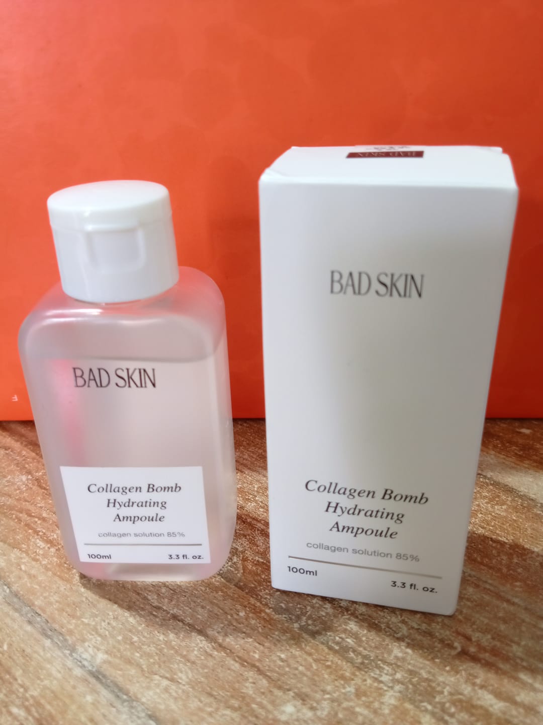 Customer photo review of Bad Skin™ Korean Collagen Bomb Hydrating Ampoule