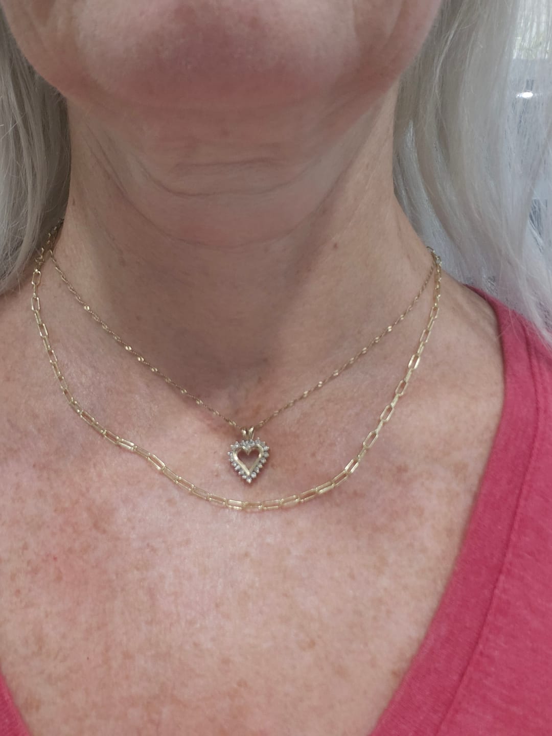 Customer photo review of Paper Clip Chain Necklace