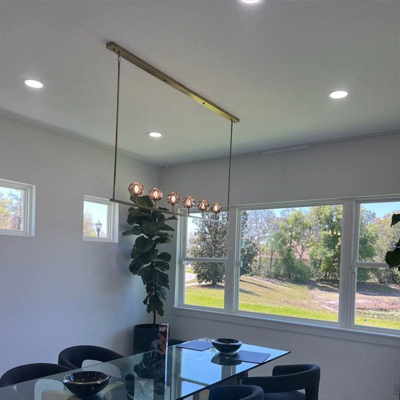 Customer photo review of Boula Da Cristal Glass Linear Chandelier