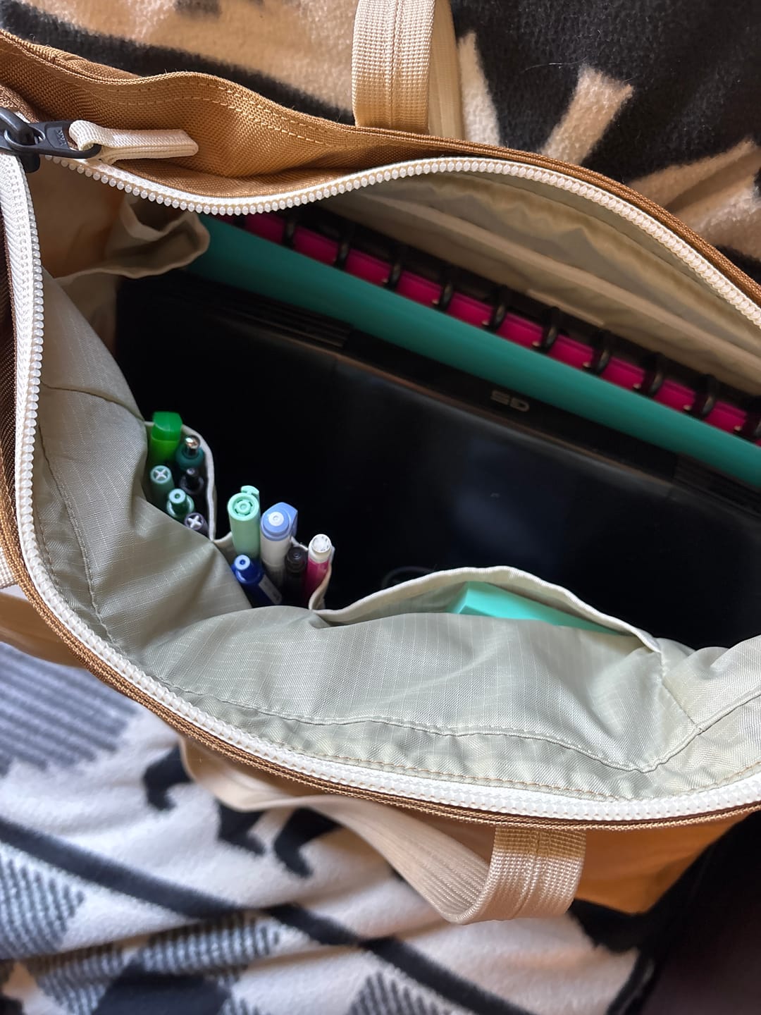 Customer photo review of Roller Tote Honey