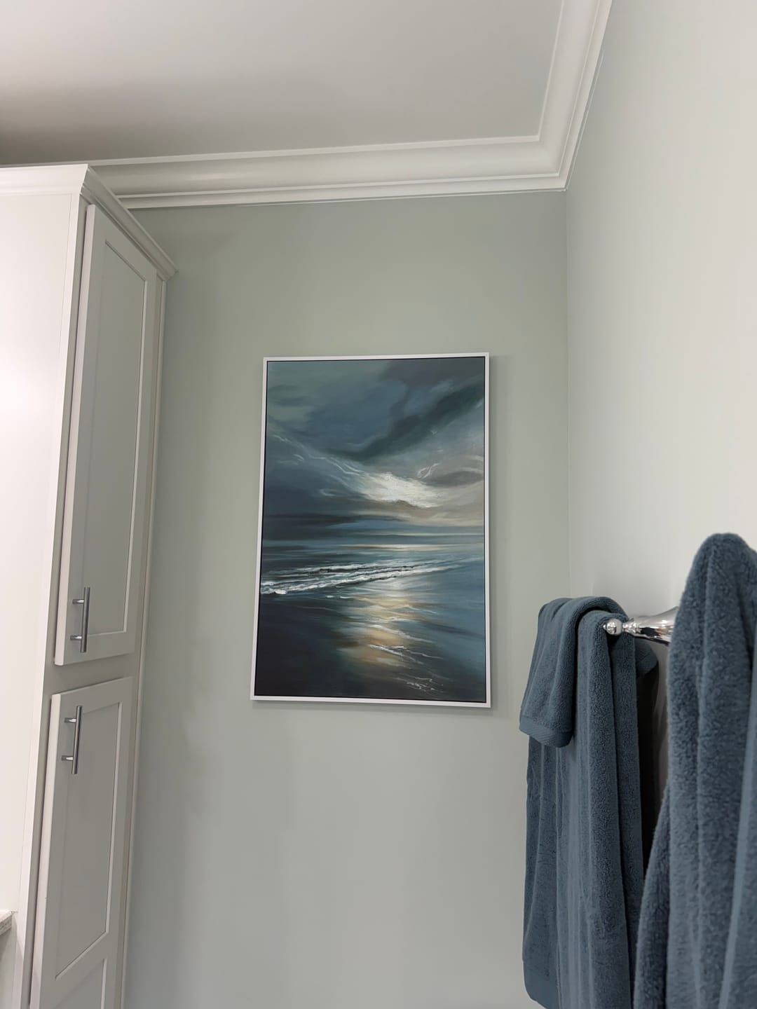Customer photo review of Ocean And Sky Abstract Wall Art #OS068