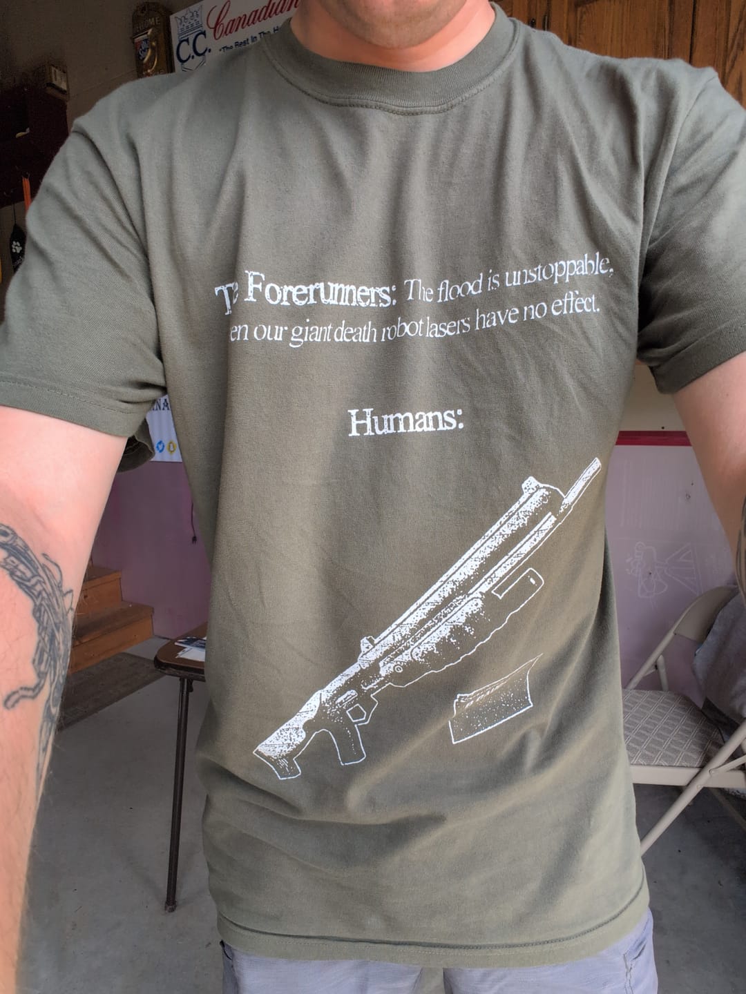 Customer photo review of 8 Gauge Shirt
