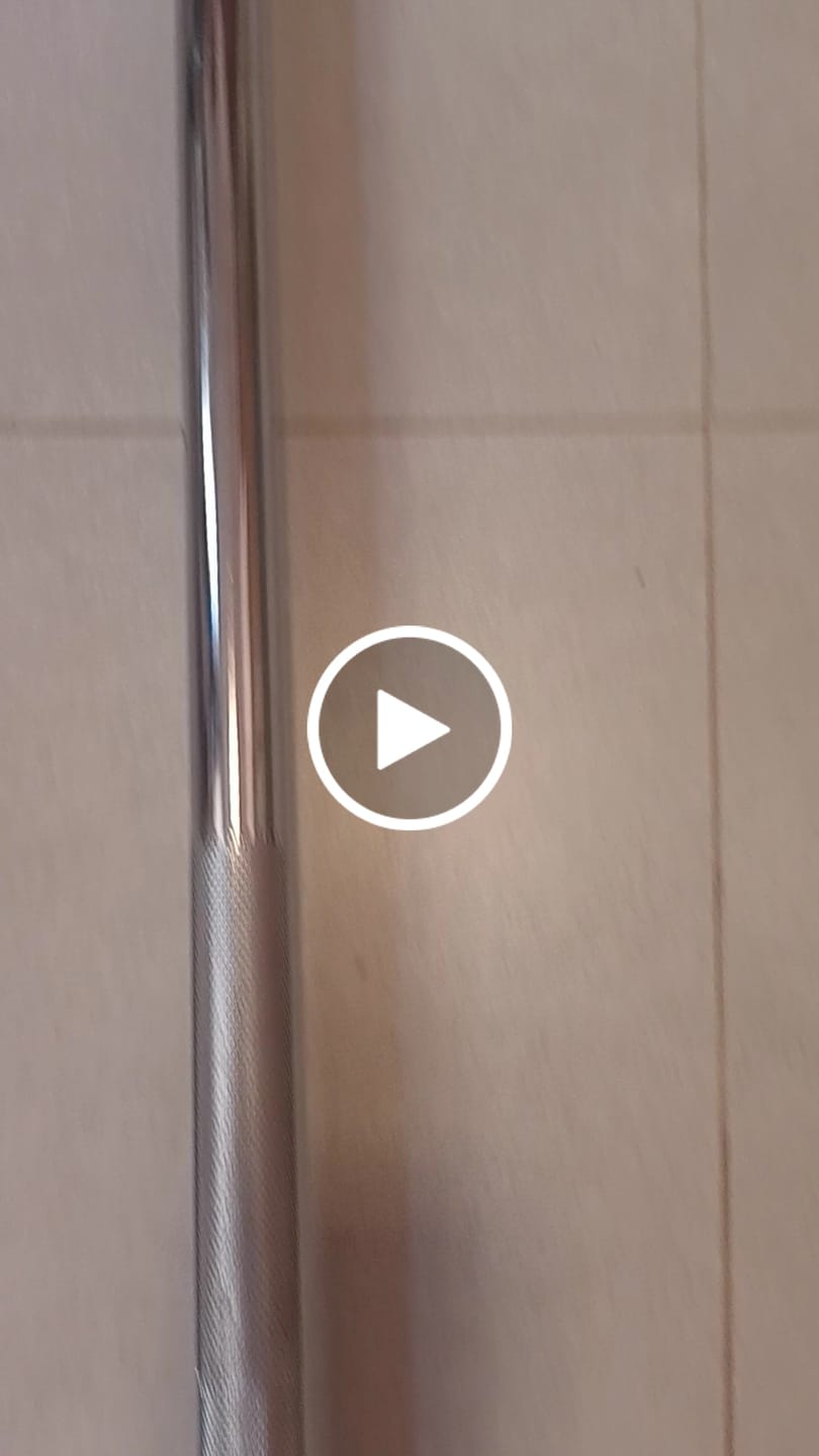 Customer video review of Barra Reta Maciça Cromada 25,40mm