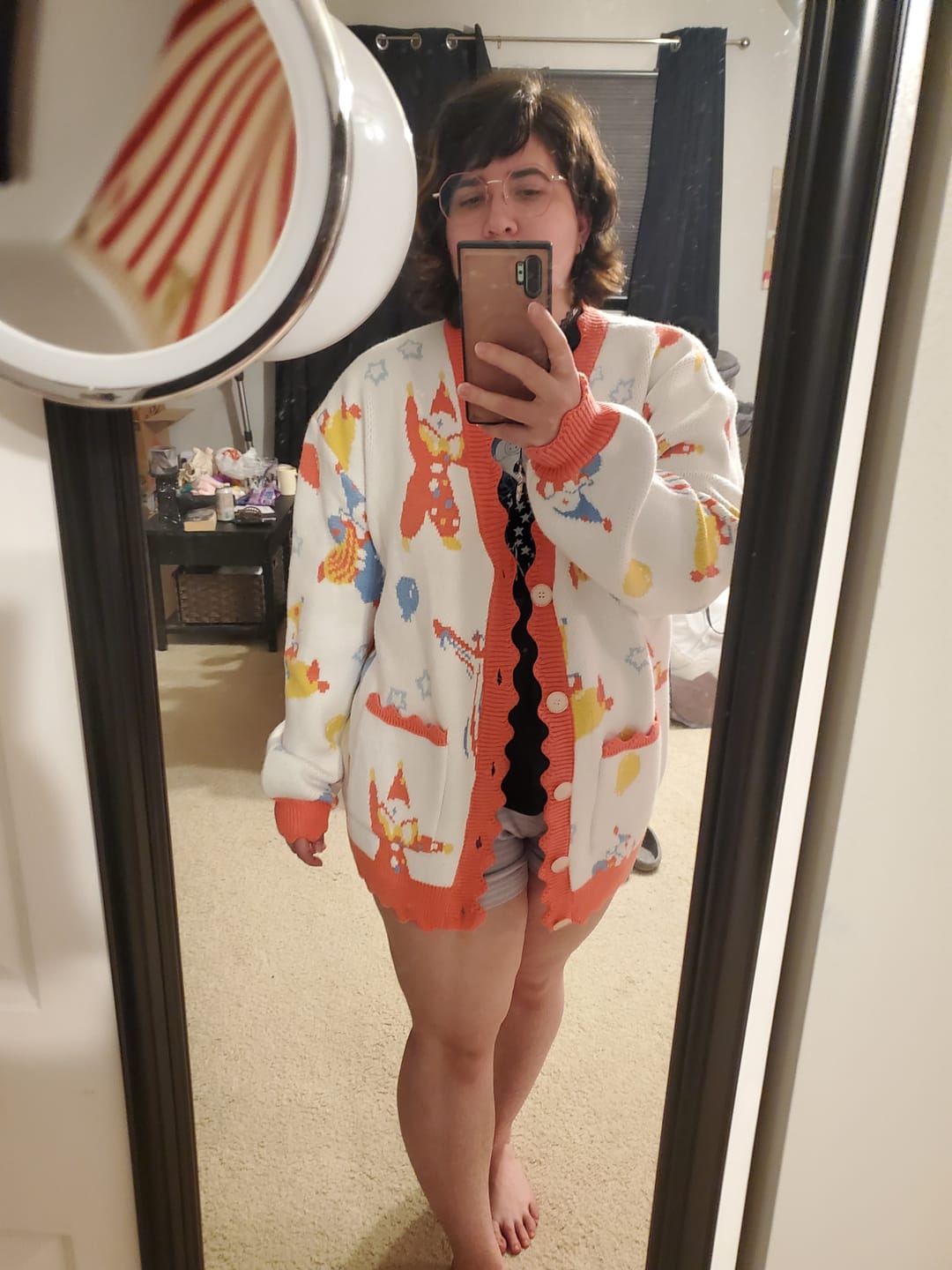 Customer photo review of Clownin' Around Cardigan