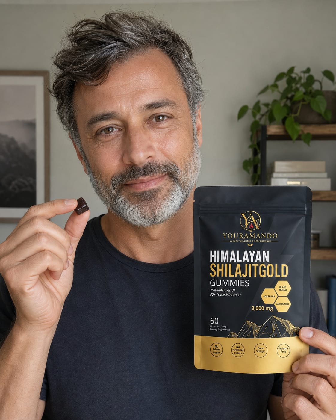 Customer photo review of Your Amando Shilajit Gold Gummies for Men