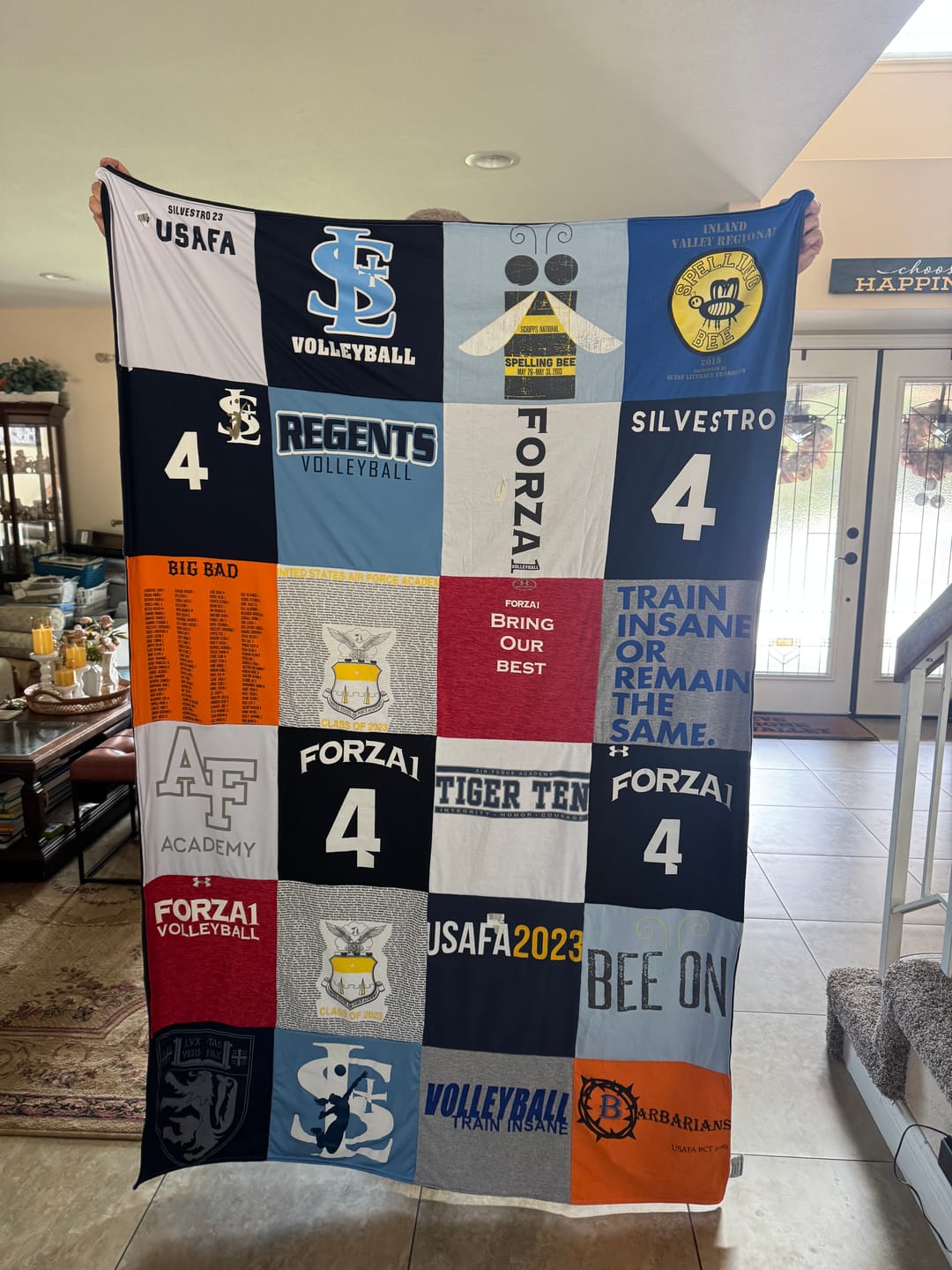 Customer photo review of Project Repat T-Shirt Quilt