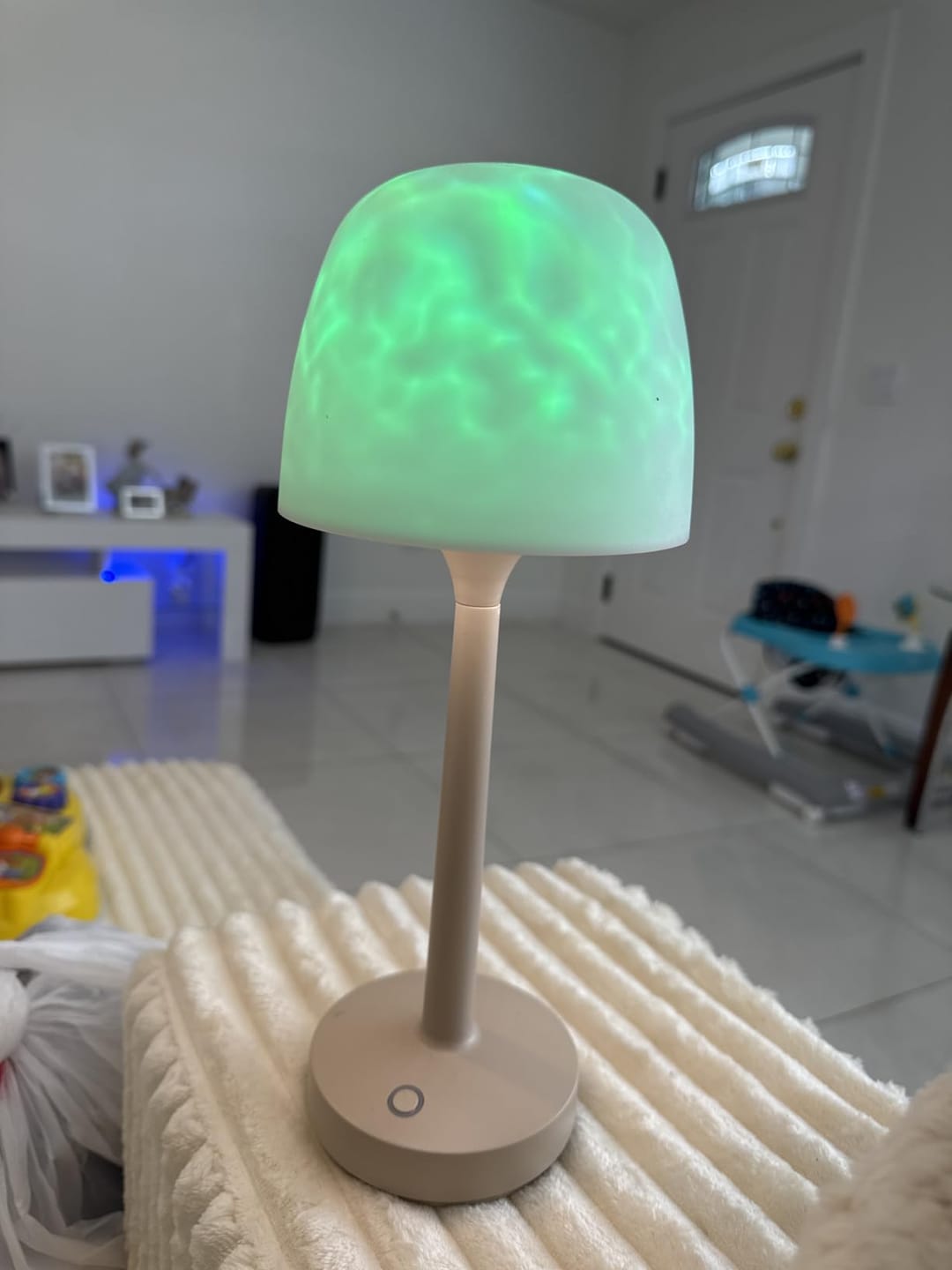 Customer photo review of Waterproof Shower Lamp Rechargeable LED Ocean Projector Outdoor Table Lamps
