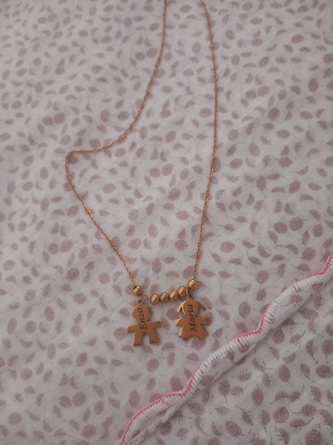 Customer photo review of Collana con bambini - I Miei Tesori