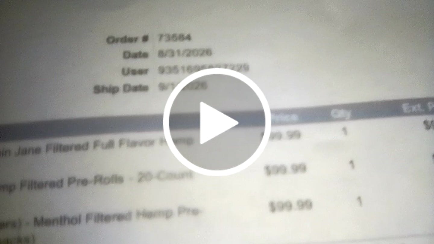 Customer video review of Plain Jane Filtered Full Flavor Hemp Pre-Rolls