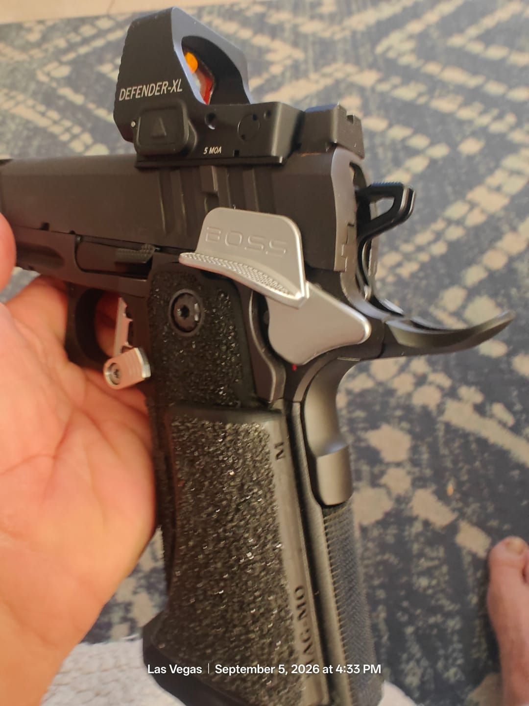 Customer photo review of Extra Wide 1911/2011 Ambidextrous Safeties | One-Piece CNC