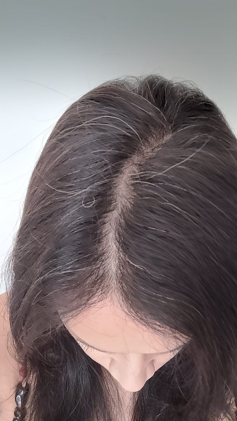 Customer photo review of Instant Dye Shampoo