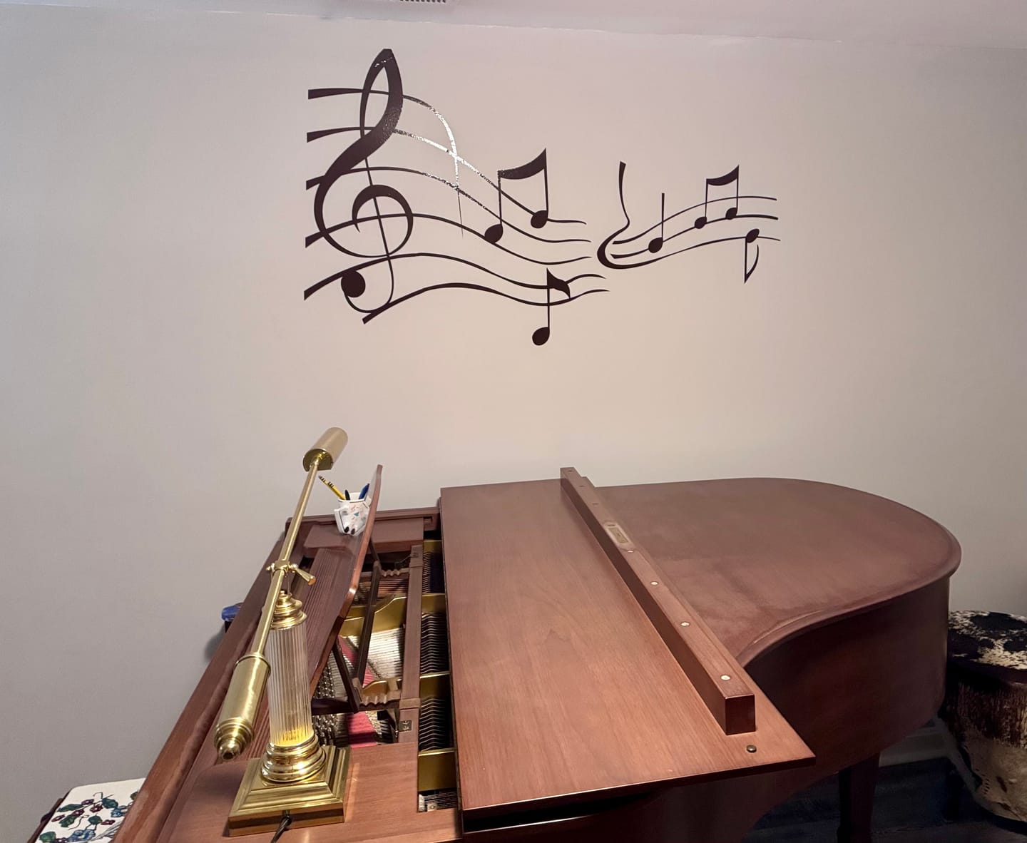 Customer photo review of Whimsical Music Notes Wall Decal. #KRiley101