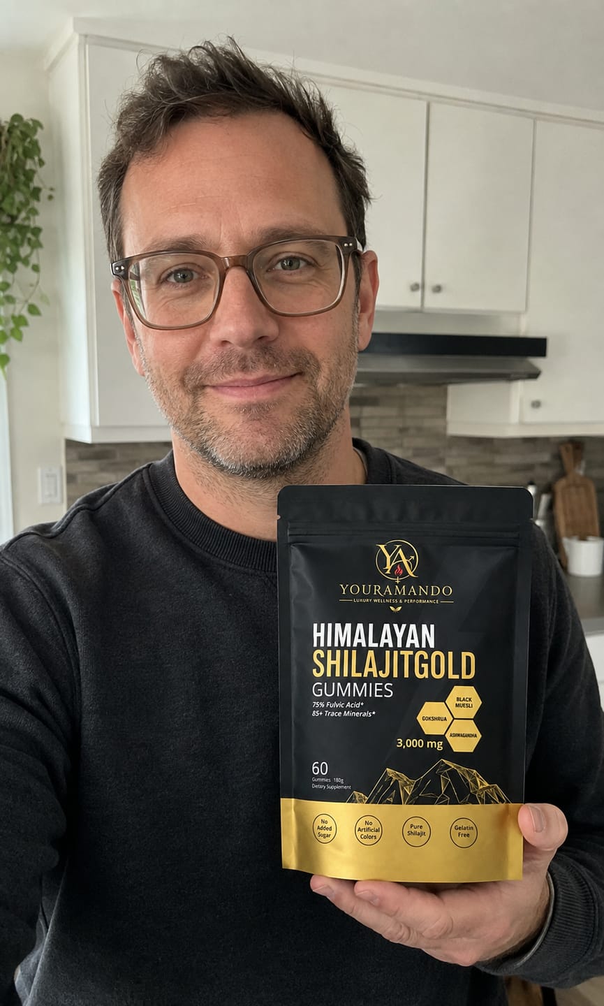 Customer photo review of Your Amando Shilajit Gold Gummies for Men
