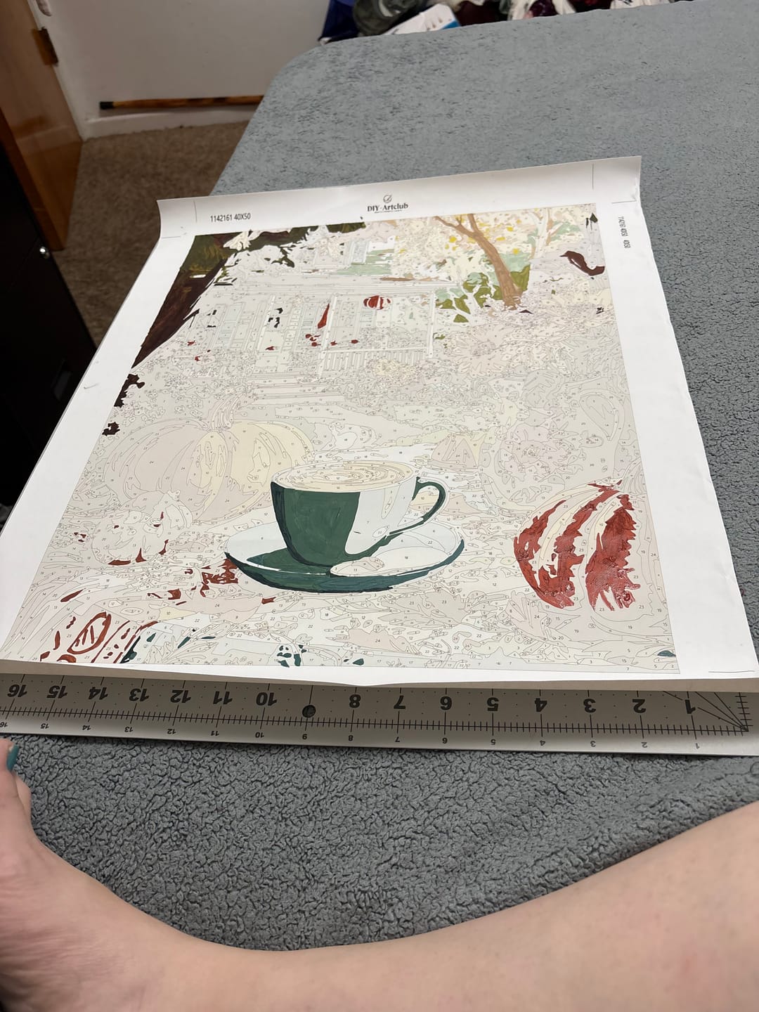 Customer photo review of Halloween morning | Paint by Number