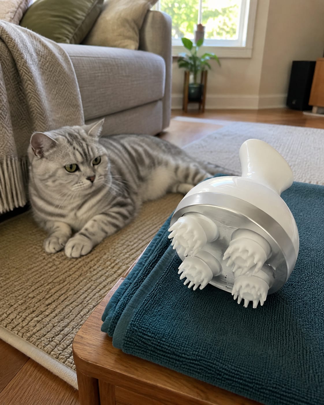Customer photo review of Viva PetZen Ergonomic Pet Massager
