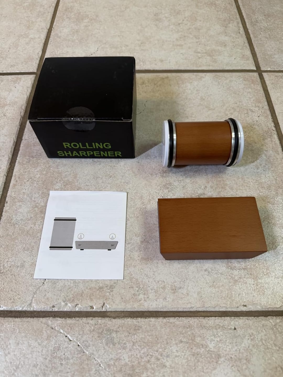 Customer photo review of Nonna's Rolling Knife Sharpener