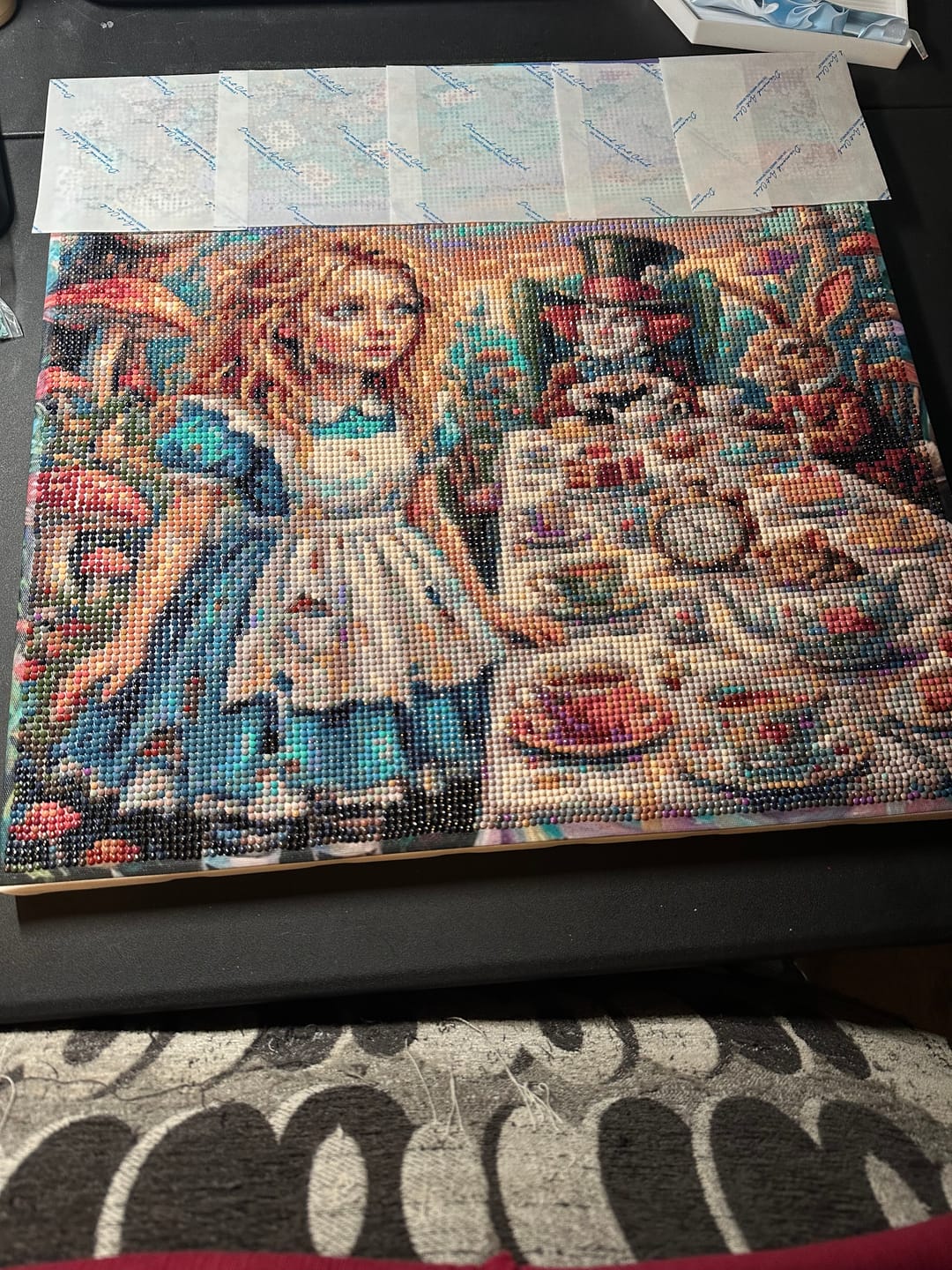 Customer photo review of Mad Tea Wonderland (Diamond Painting)