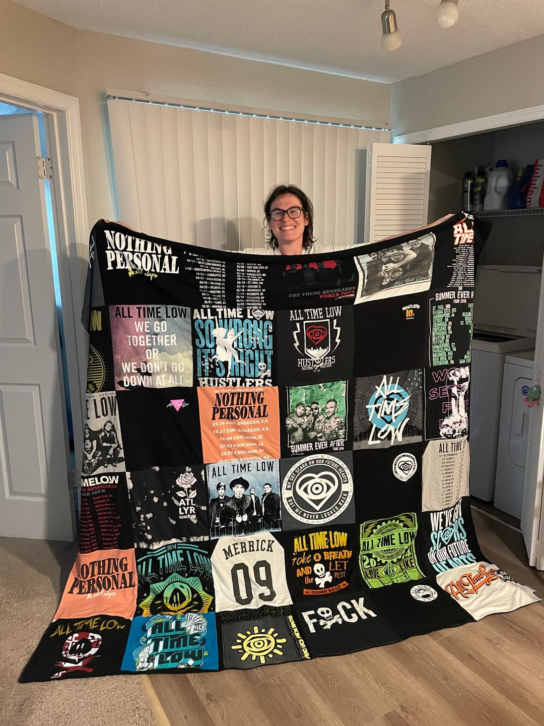 Customer photo review of Project Repat T-Shirt Quilt