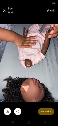 Customer photo review of Healthy Roots Dolls: Gaïana