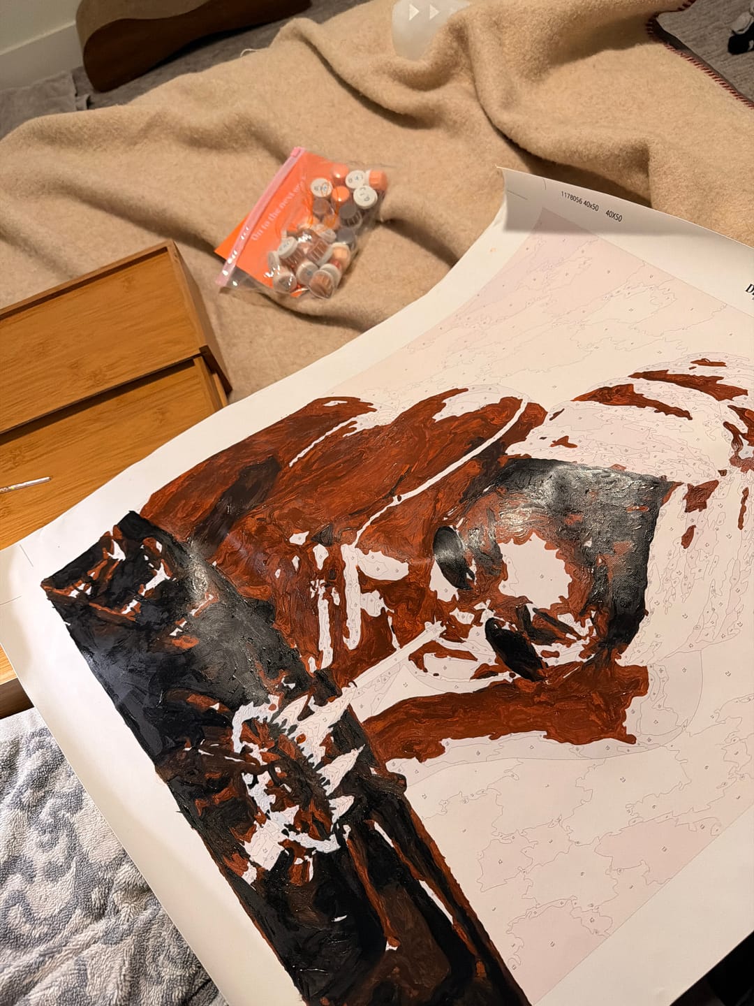 Customer photo review of Too Hot to Handle | Paint by Number