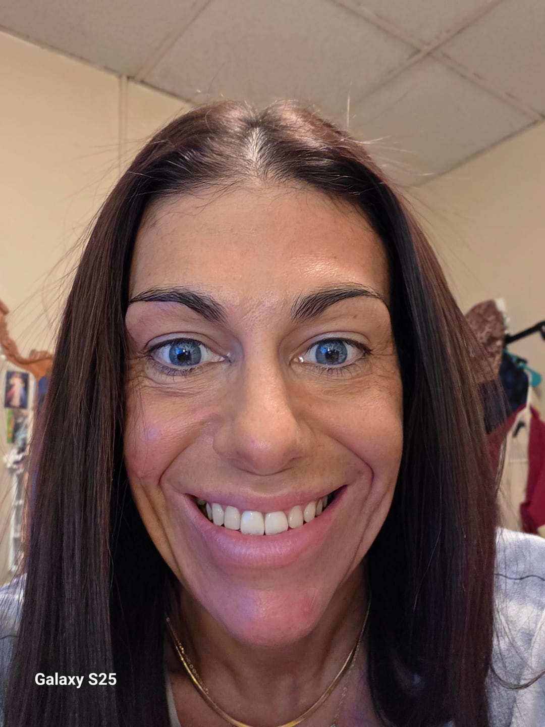 Customer photo review of Love Story Oxytocin Blue Prescription Colored Contact Lenses