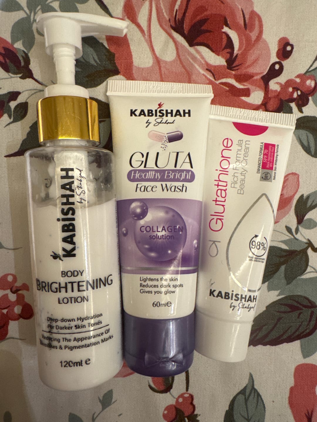 Customer photo review of Glutathione Brightening Bundle