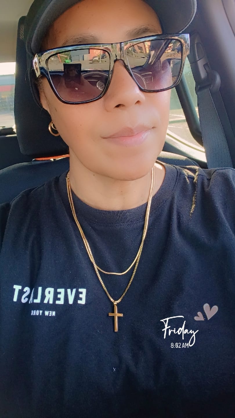 Customer photo review of Classic Cross Necklace Duo