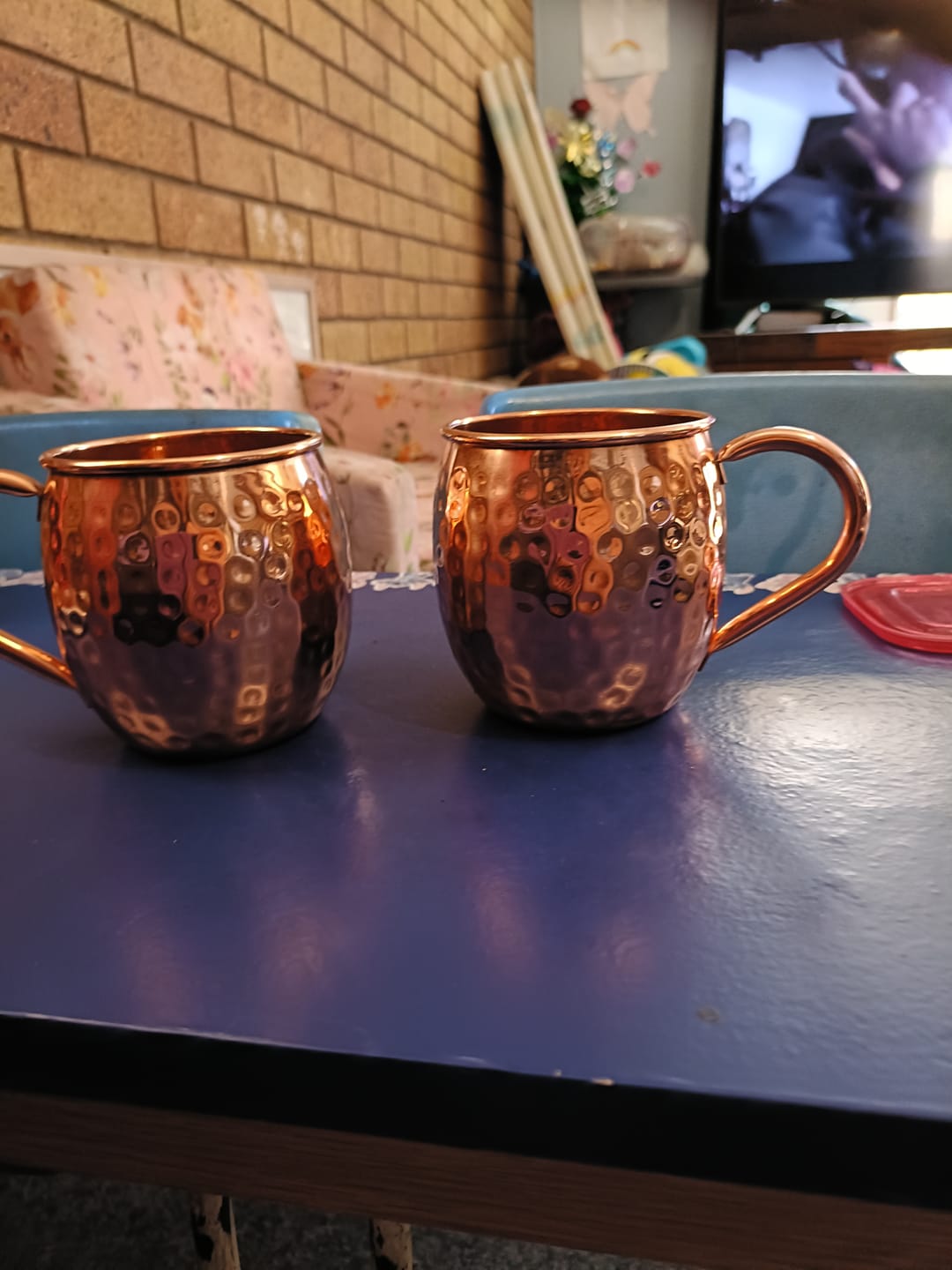 Customer photo review of Pure Copper Moscow Mule Mugs - Set of 2