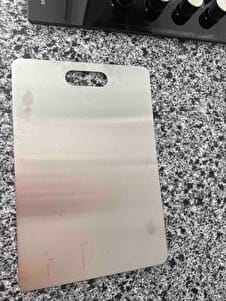Customer photo review of Stelion™ Paslanmaz Çelik Kesme Tahtası