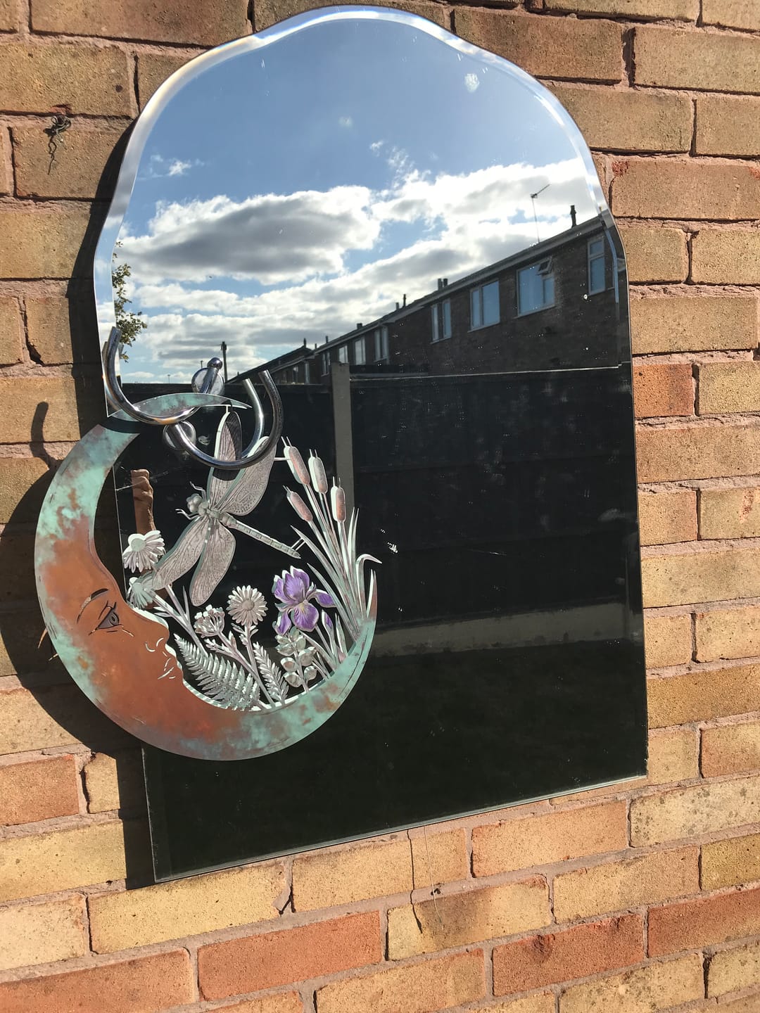 Customer photo review of Dragonfly Moon Wall Decor