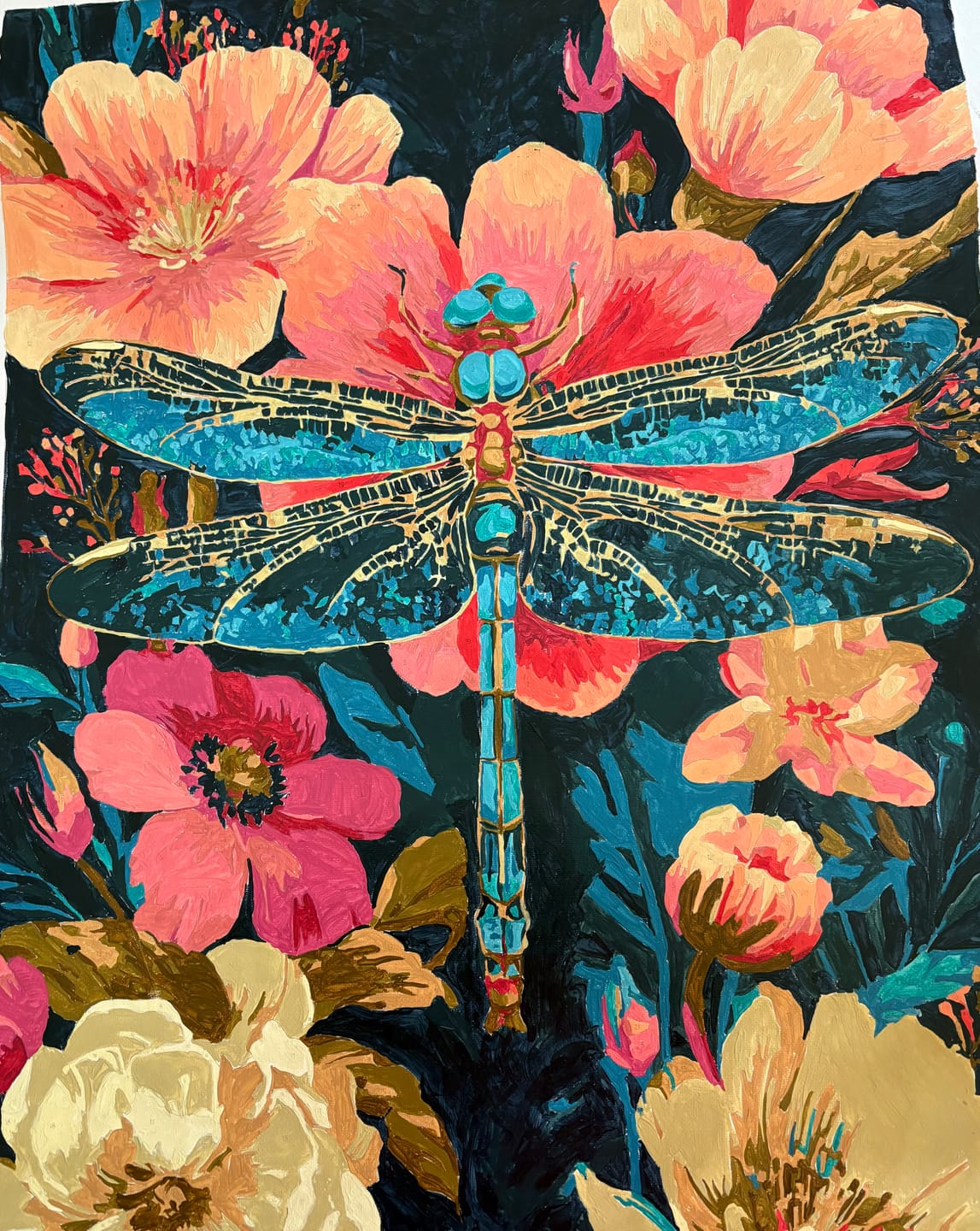 Customer photo review of Precious Dragonfly | Paint by Number