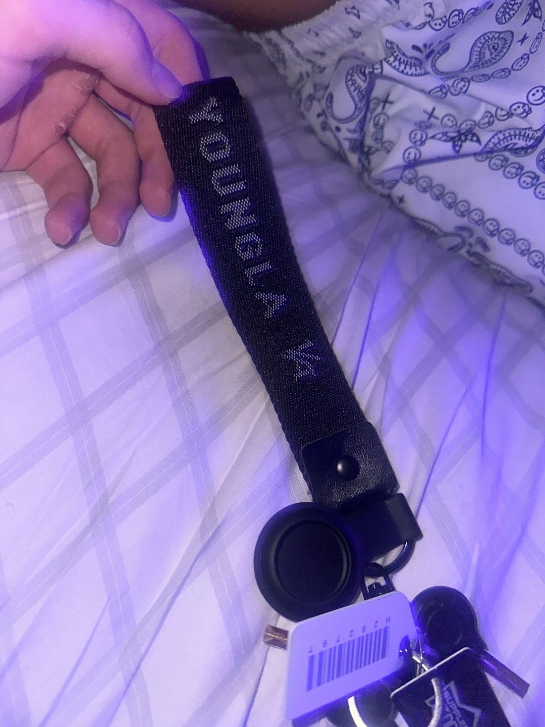 Customer photo review of 933 YoungLA Keychains