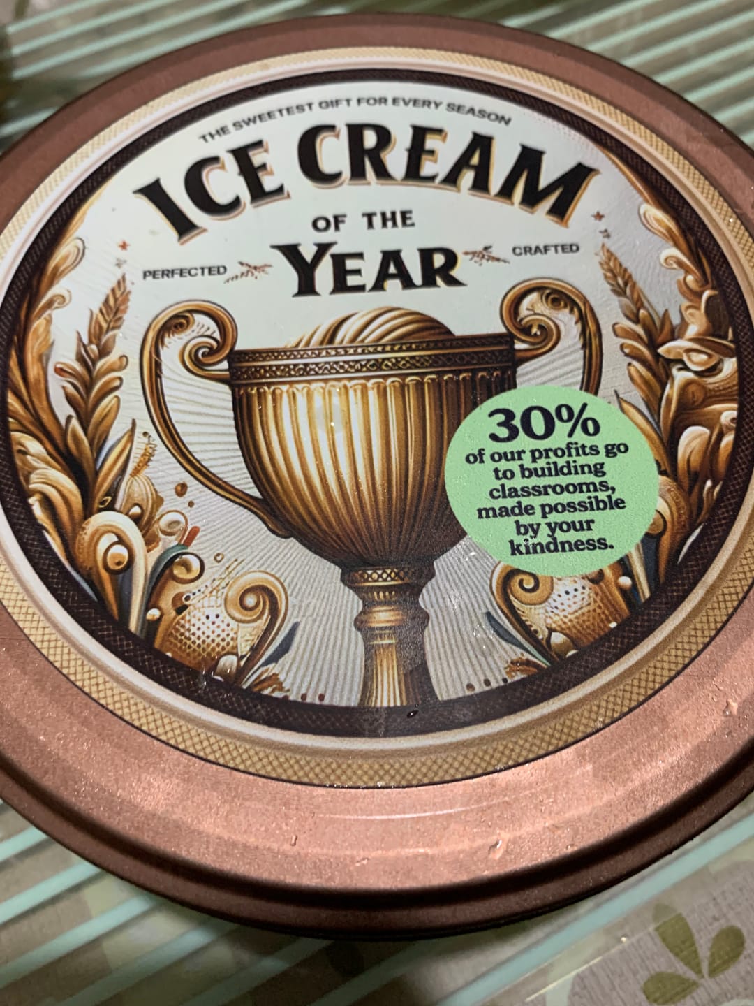 Customer photo review of Truffle Brownie Ice Cream