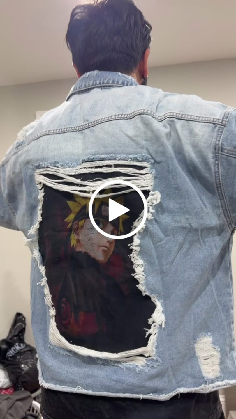 Customer video review of 5133 - Naruto Distressed Denim Jackets
