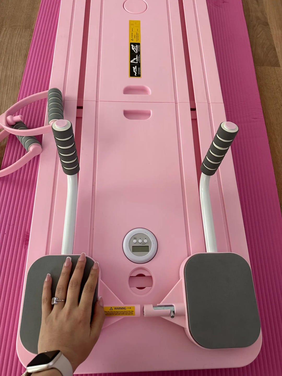 Customer photo review of Flovira Pilates Reformer Board