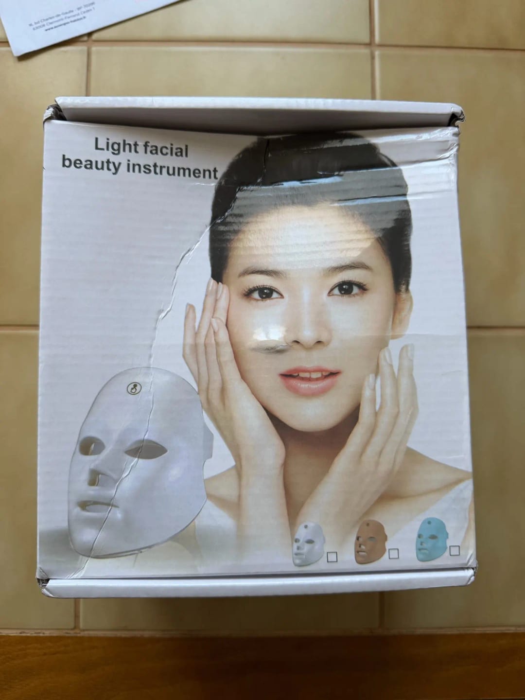 Customer photo review of Auraex LED Photon Therapy Face Mask