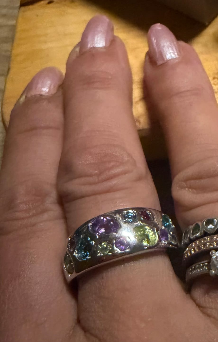 Customer photo review of Candy Wide Band Ring