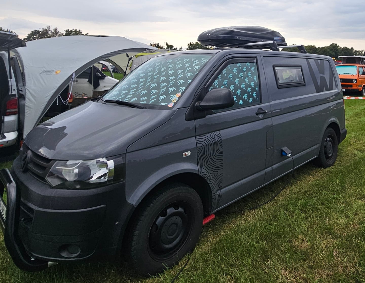 Customer photo review of VW Transporter Topographic Door Wrap Decals (Pair) | Fits T4 T5 T6 T6.1 Multivan California Caravelle