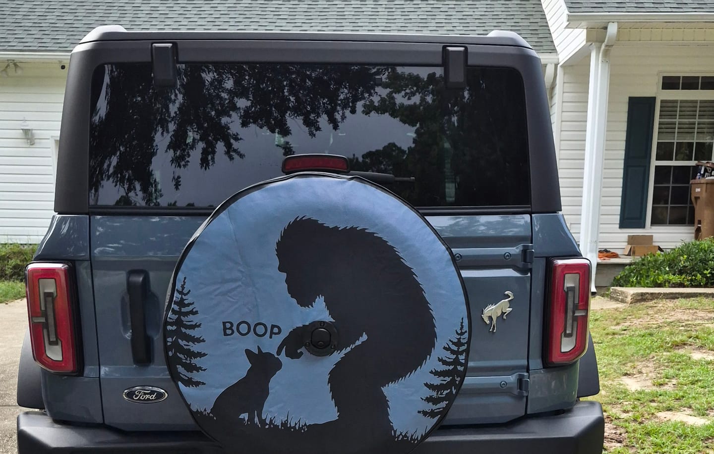 Customer photo review of CUSTOM Ford Bronco Tire Cover