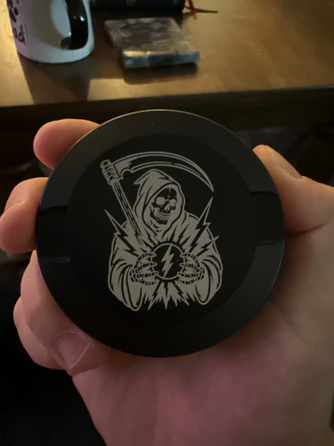 Customer photo review of Custom Laser-Engraved Pouch Tin