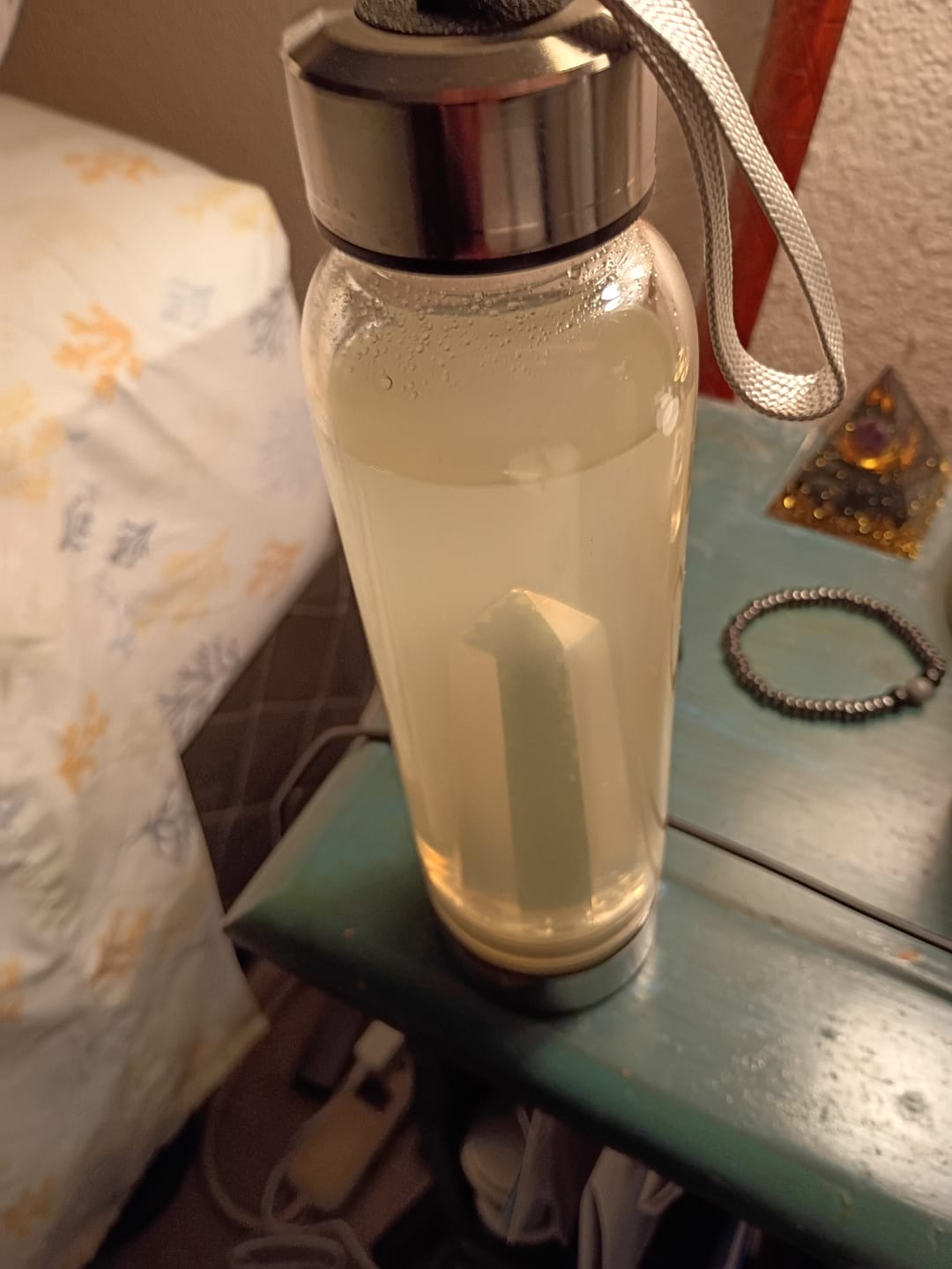 Customer photo review of Crystal Elixir Water Bottle