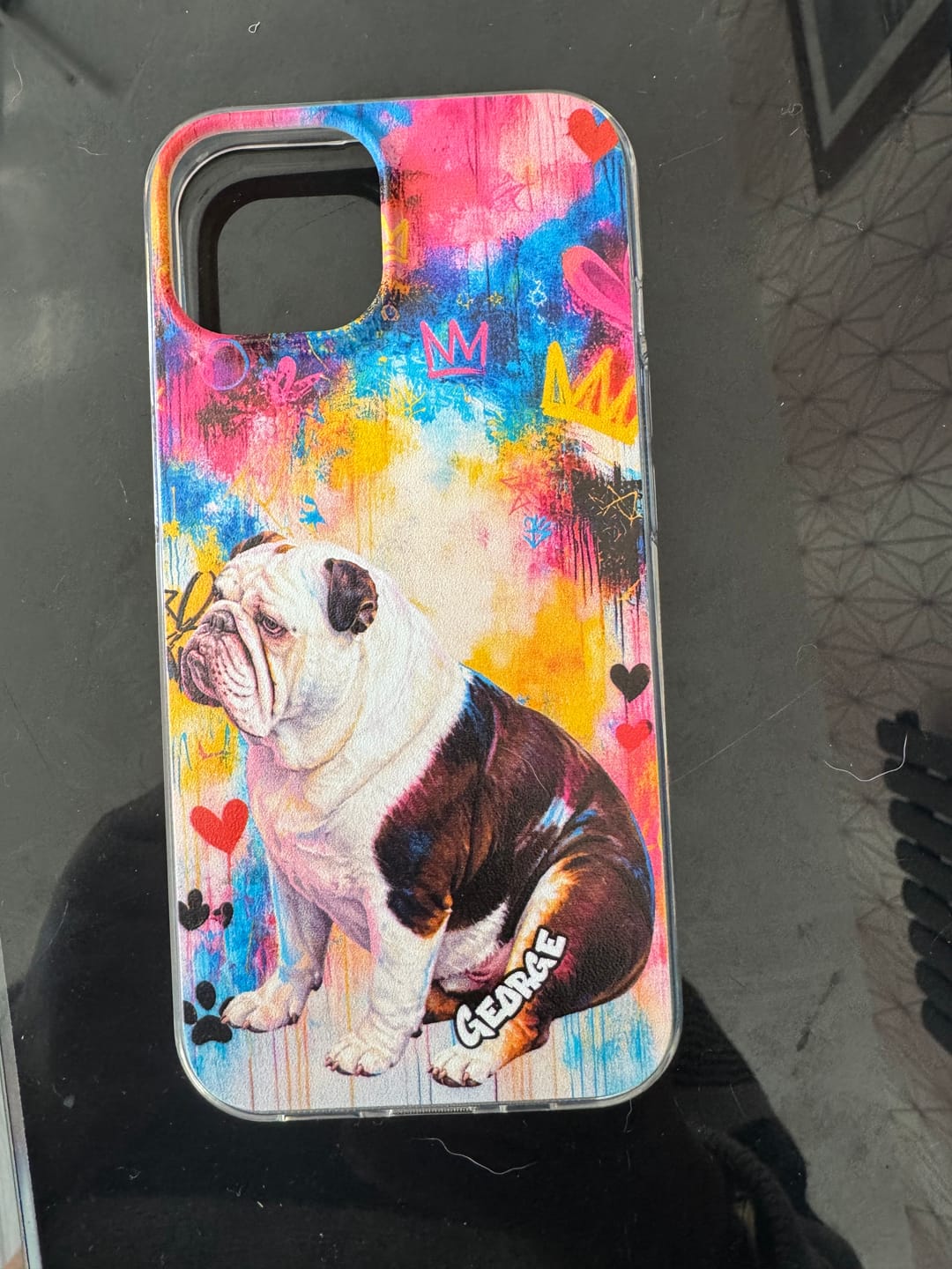 Customer photo review of Graffiti - Personalised Phone Case