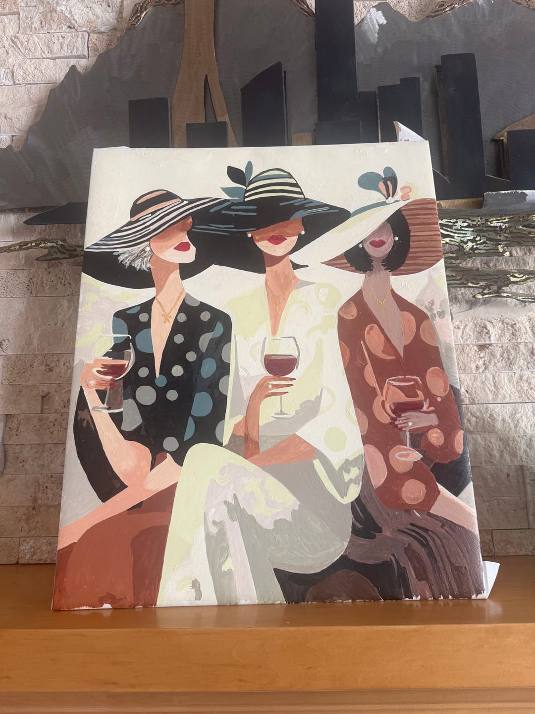 Customer photo review of Wine time | Paint by Number