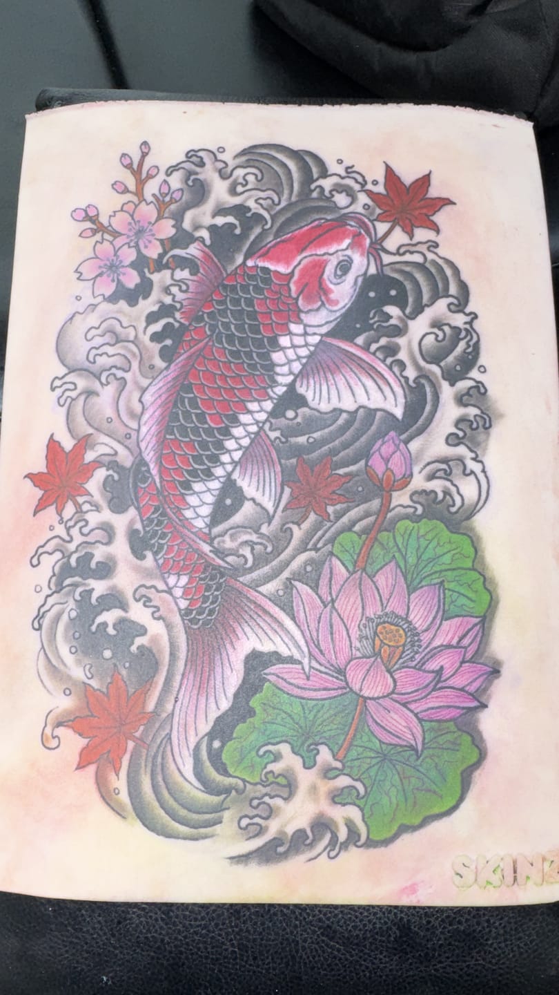 Customer photo review of Tattoo Practice Skin | Size Medium A4 | Pack of 10